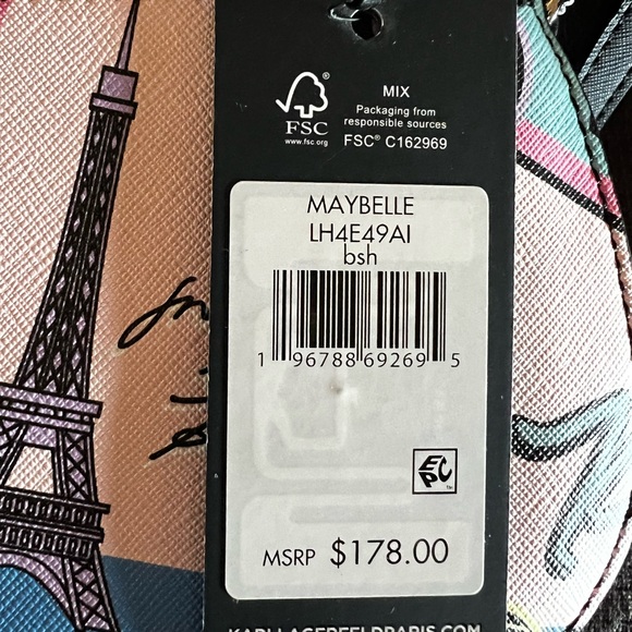 Karl Langerfeld Cross body bag with removalable strap - Picture 3 of 7